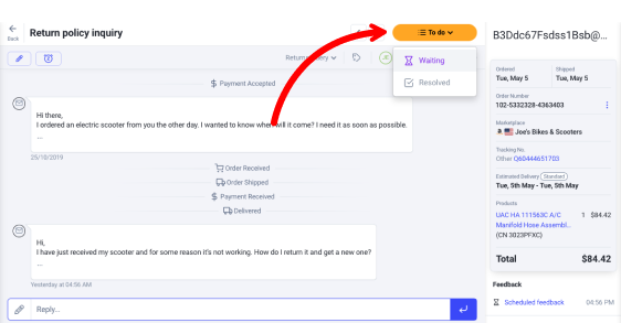 Manually change ticket status